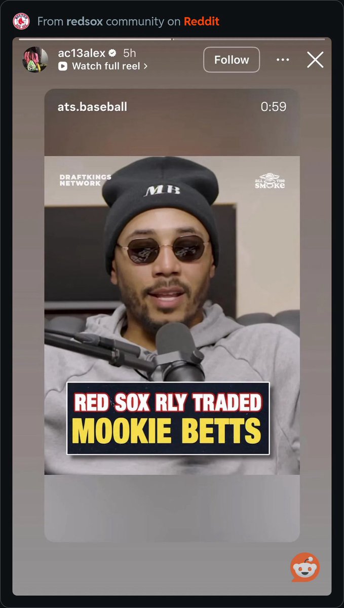 This is a sort of pettiness I can get behind.  Alex Cora’s insta story (pic from Reddit)