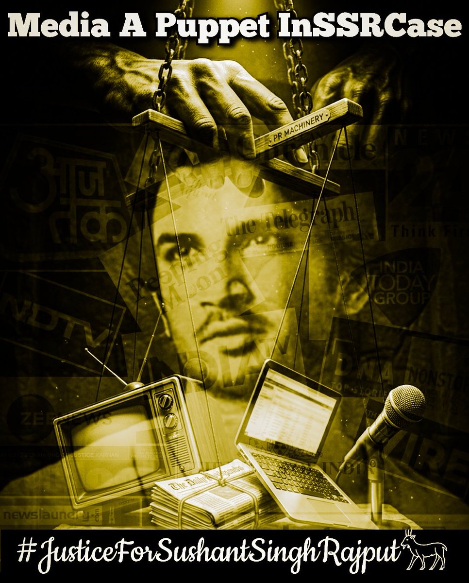 IExist__Still's tweet photo. 🧵THREAD: The Anatomy of a Media Sabotage

1/25:The #SSRCase wasn’t just a tragedy; it was a masterclass in PR-driven narrative engineering where the Media was used as a Puppet to Shield the Powerful. 
 Media A Puppet InSSRCase
#JusticeForSushantSinghRajput
#SushantSinghRajput https://t.co/pUERUlosY7