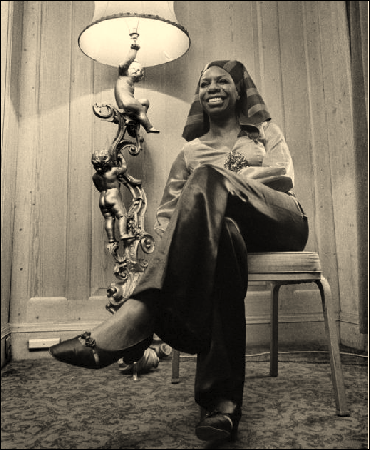 Nina Simone photographed by Barrie Wentzell, 1969...