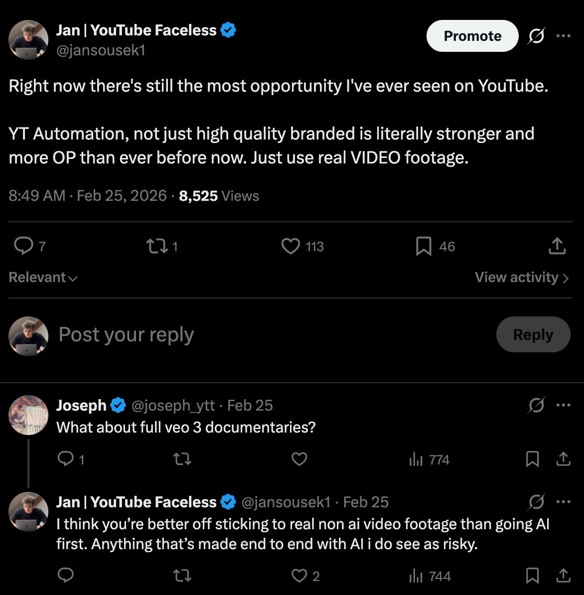 Jan | YouTube Faceless (@jansousek1) / Posts / X