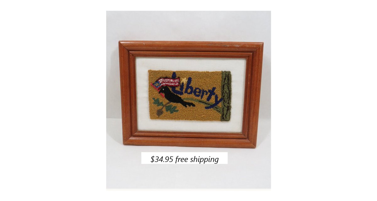 rarefinds4u's tweet image. NOS Vintage Perpetual Calendar
Vintage hooked picture
#freeshipping #smilett23 #vintage #antique #shopping