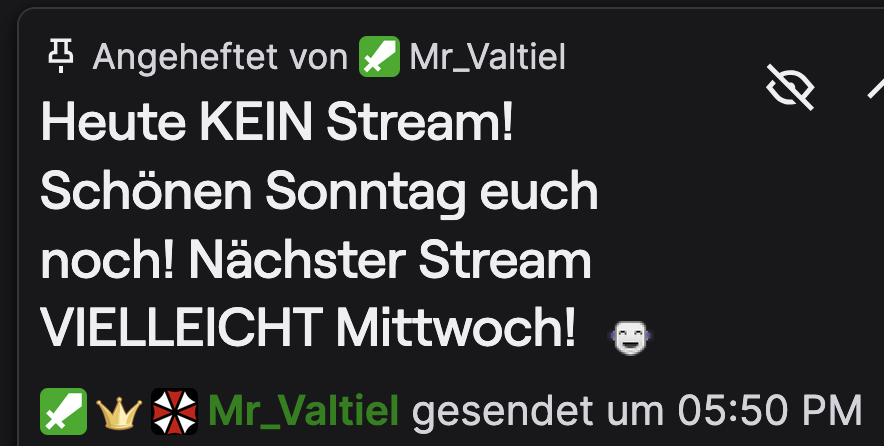 #GronkhTV
🚨 Heute KEIN Stream! 🚨
 Vielleicht am Mittwoch