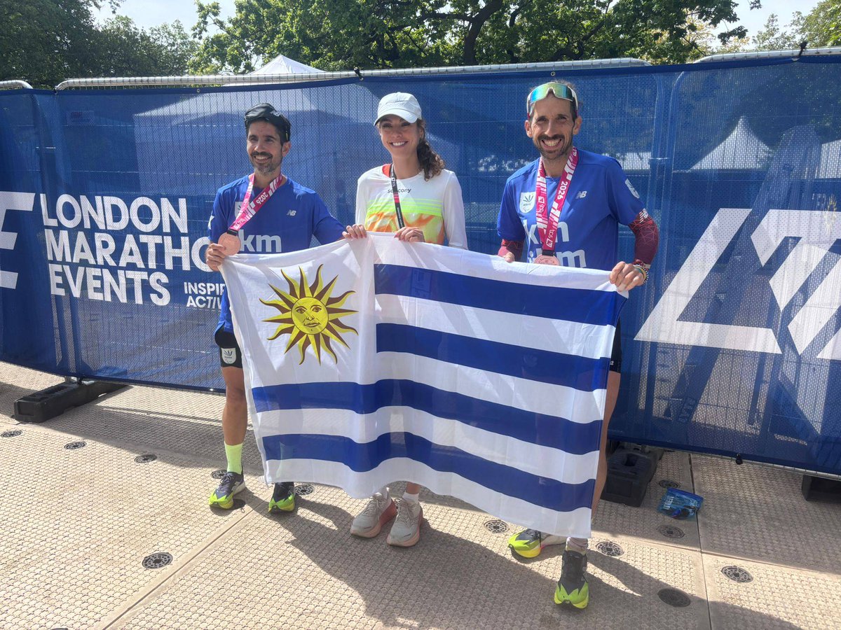 🇺🇾💪 ¡ORGULLO TOTAL! 💪🇺🇾

🥇 Daniel Davrieux dejó su huella en la Maratón de Londres al ser el mejor en la categoría T11 (no videntes) con una actuación memorable 🔥🏃‍♂️

⏱️ Paró el reloj en 2:54.33 🏃‍♂️💨
📉 ¡Récord nacional!
👏 Bajó casi 2 minutos su mejor marca de la Maratón de