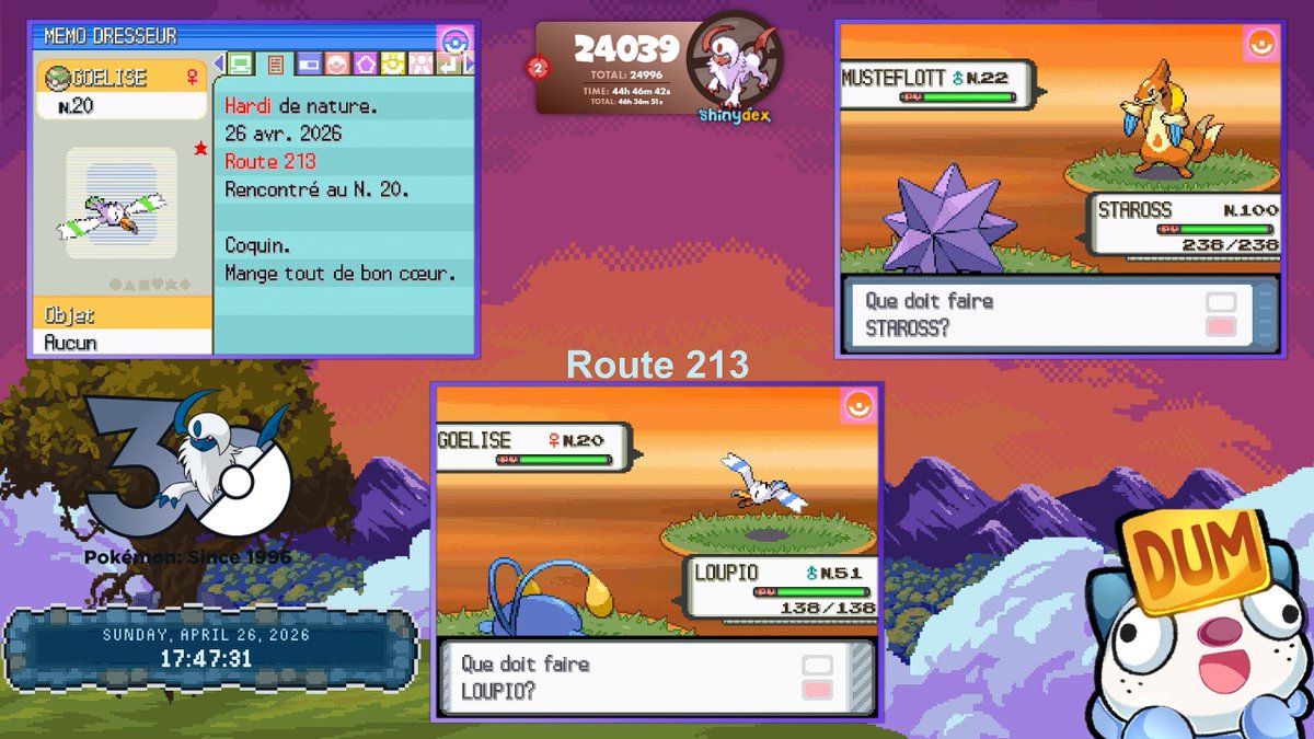 [Random Encounters 4G - Mega Quest] ☆ Shiny Wingull number 2 for shiny Absol, onto next phase ! #ShinyPokemon