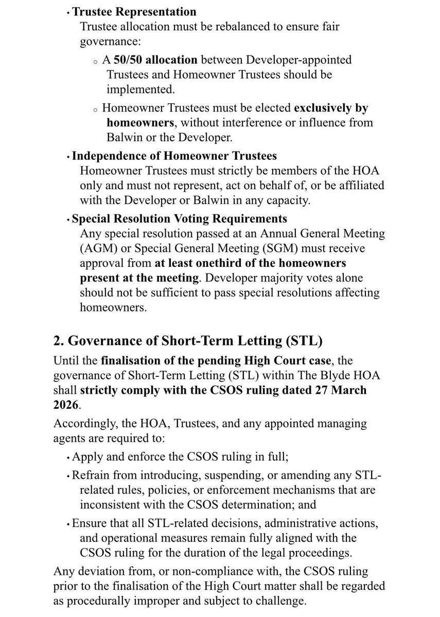 OwnersvsBalwin's tweet photo. These are the demands presented by the homeowners https://t.co/Lpt5icqYAQ