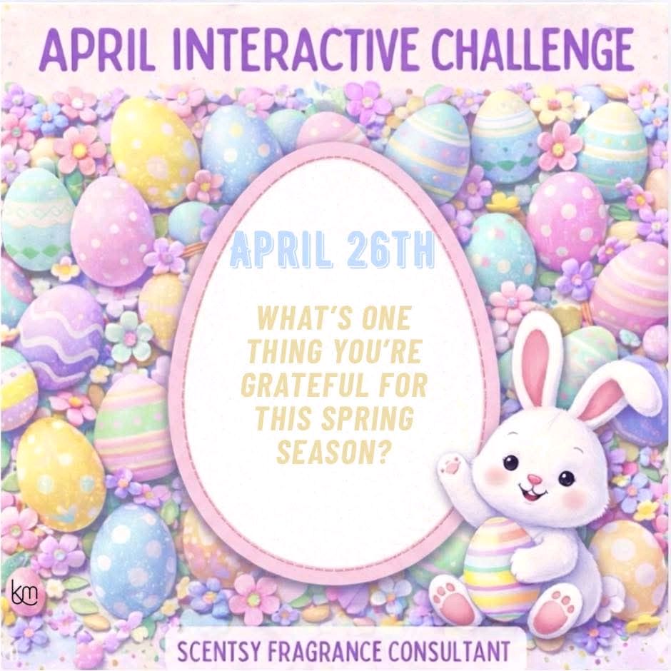 scentscircle's tweet photo. 🌸 Happy April! Let's reflect on the joys of the season. 🐰 What's one thing you're grateful for this beautiful spring? 💕 Share your thoughts below! 🌼 #SpringVibes #ScentsyMoments #GratefulHeart

https://t.co/1WKJtzIc0Y https://t.co/2LhPKZe17O