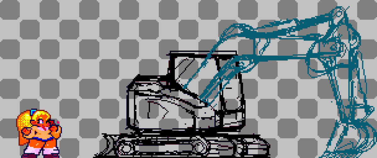 odei_rakugaki's tweet image. メイキングです。これがラフ。

よく描けたのでステージにめちゃくちゃ置いたらやりすぎと言われてしまいました。

#pixelart #indiedev