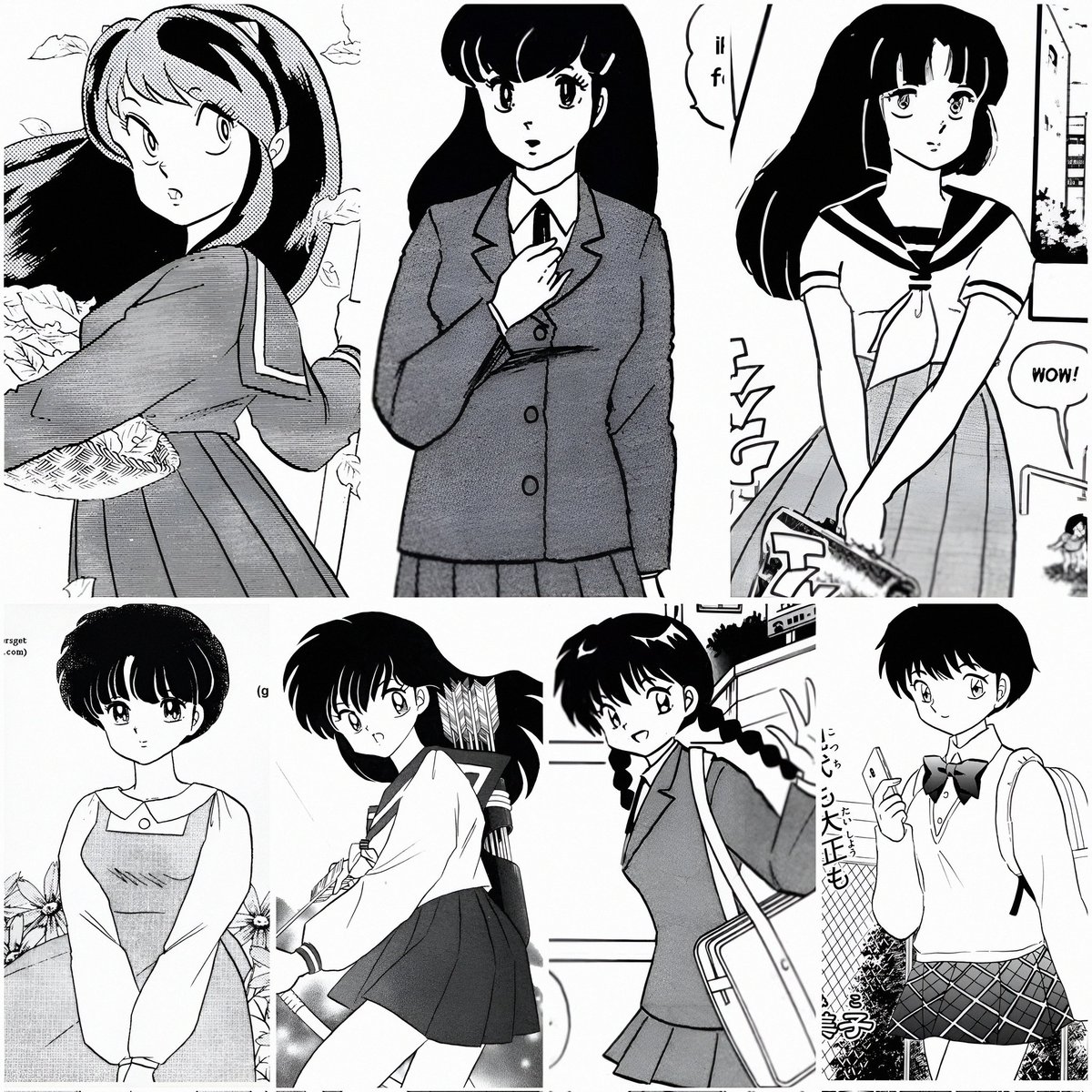 CinFanfics's tweet photo. Las estudiantes más hermosas del #RumicWord 😍
#Lum #Kyoko #Suzuko #Akane #Kagome #Sakura #Nanoka https://t.co/s6Ta9ZEPVM