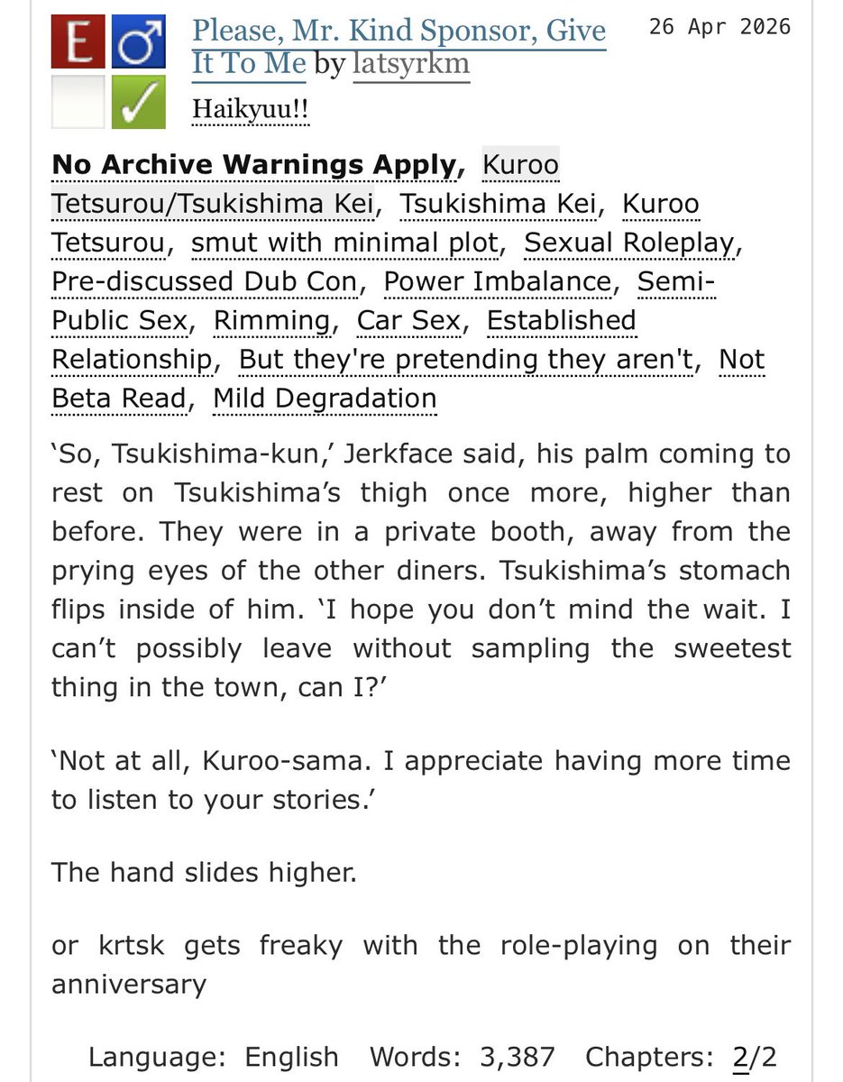 IDtsuKei's tweet photo. Expanded this krtsk role play dub con thread https://t.co/eMpQtXFbpV