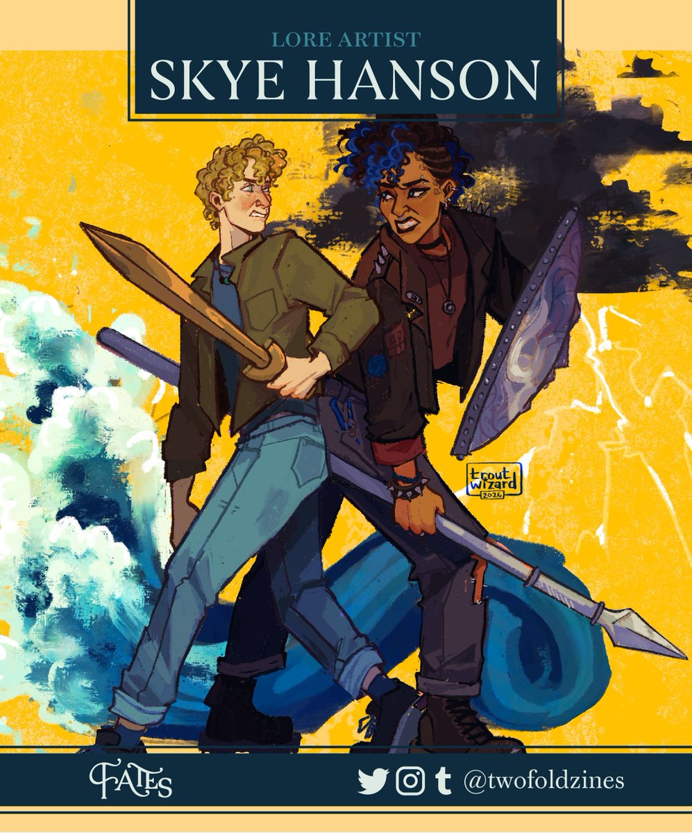 twofoldzines's tweet image. @trout_wizard will be contributing as a lore artist! 

#pjo #percyjackson #pjofanart #hoo #heroesofolympus #fanzine