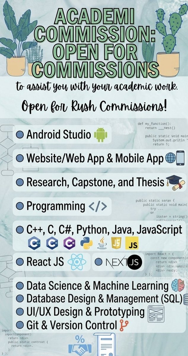 acadscommsz's tweet photo. Accepting Rush and Non-rush Commissions

lf commissioner lf clients lf programming https://t.co/IgsDjEtK7q