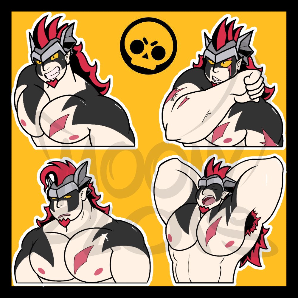 moony_plots's tweet photo. Alright! Damian's Stickers are out!

May add more Brawlers to the pack in the future! Who would you like to see? 👀

#brawlstars #keepbrawlalive #BrawlstarArt https://t.co/EIvSlgDmNZ