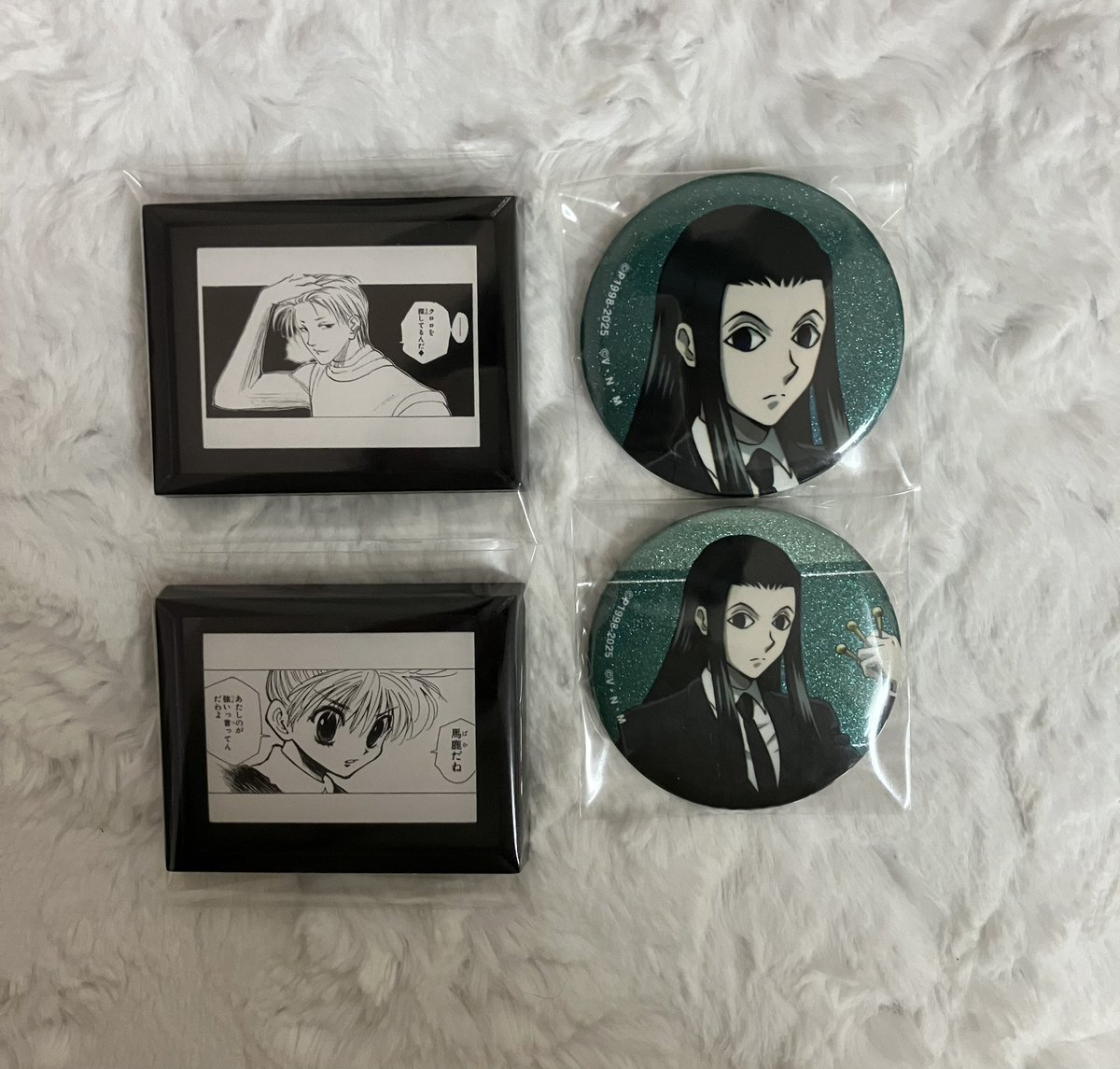NmSym6's tweet photo. ハンターハンター HUNTER×HUNTER コレクション缶バッジ  ジャンプフェア  イタジャガ  交換

求  キルア  クラピカ  (イタジャガはNのみ求)

譲 画像

お気軽にお声掛けください。 https://t.co/kcoHhRn6FA