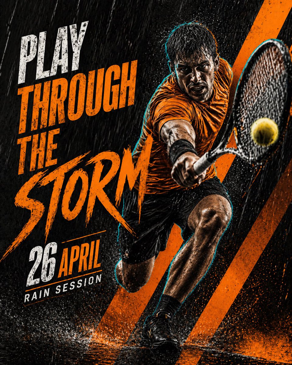 Cinematic Tennis Sports Poster
