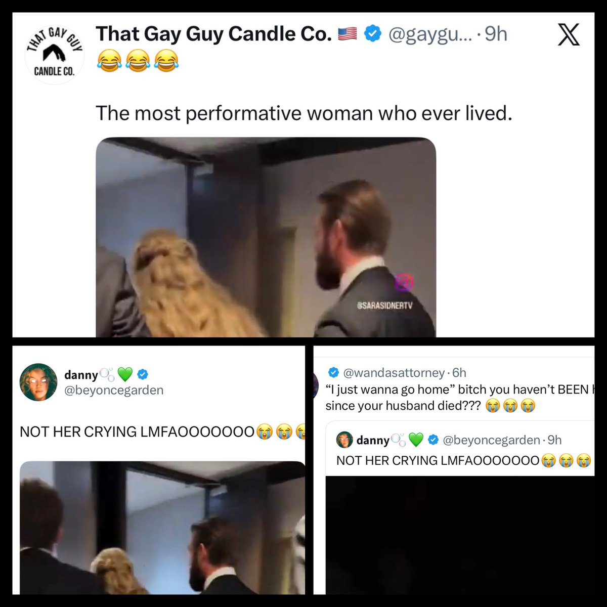 koshercockney's tweet image. These accounts make me want to be sick.

Her husbands was just assassinated in front of the whole world 7 months ago: