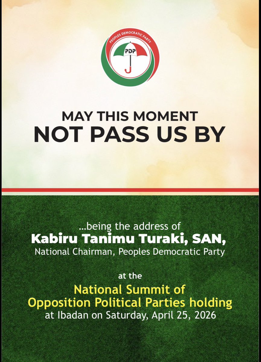 Official PDP Nigeria tweet media