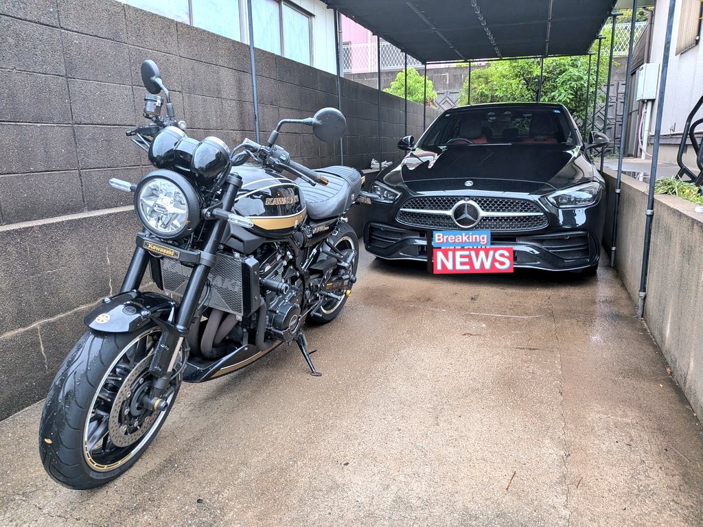 XZ900rs's tweet photo. 車買ったので記念にZと https://t.co/NqnAIFqN2h