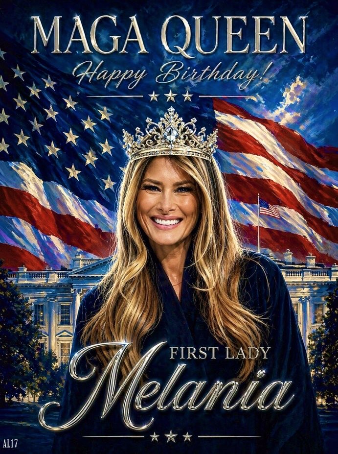 AnnieLala_17's tweet image. Happy Birthday, FLOTUS! Your grace, wisdom and timeless beauty inspire us all. Thank you! God bless the Trump family! We love you! 🎂 🇺🇸@realDonaldTrump #GodWins #SaveOurChildren ! 🙏♥️✝️🇺🇸