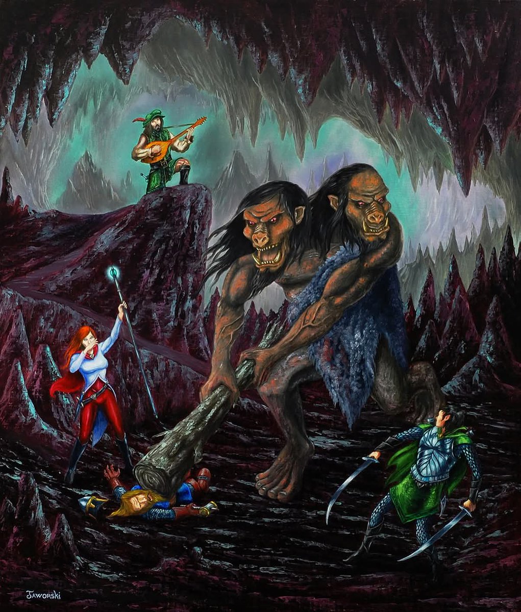 GigagodSesamar's tweet image. Eugene Jaworski is a contemporary fantasy artist best known for his sword and sorcery style that draws heavy inspiration from classic tabletop role-playing games like Dungeons &amp;amp; Dragons
#RealmOfSesamar #ttrpg #dungeonsanddragons #fantasyart