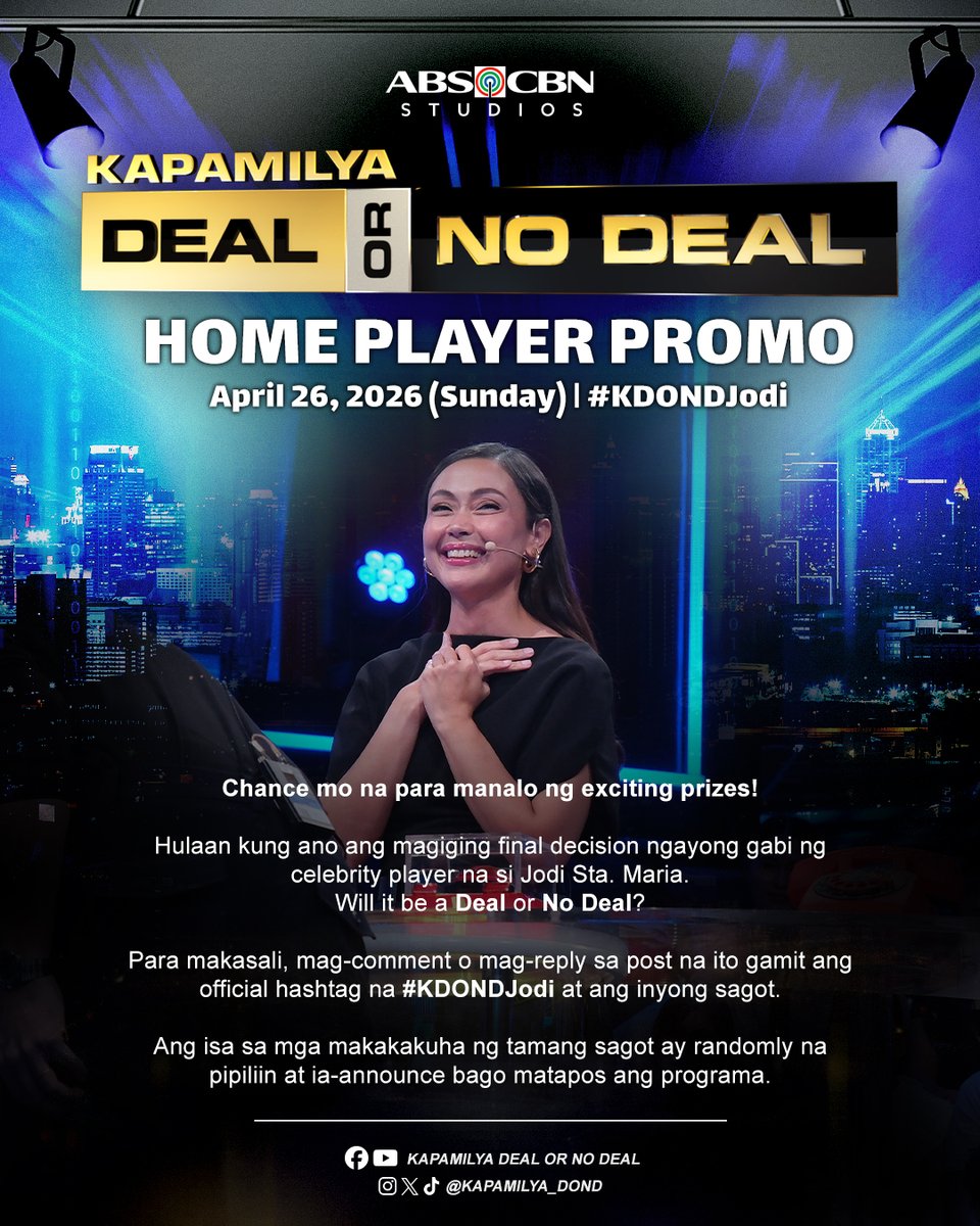 Kapamilya Deal Or No Deal tweet media