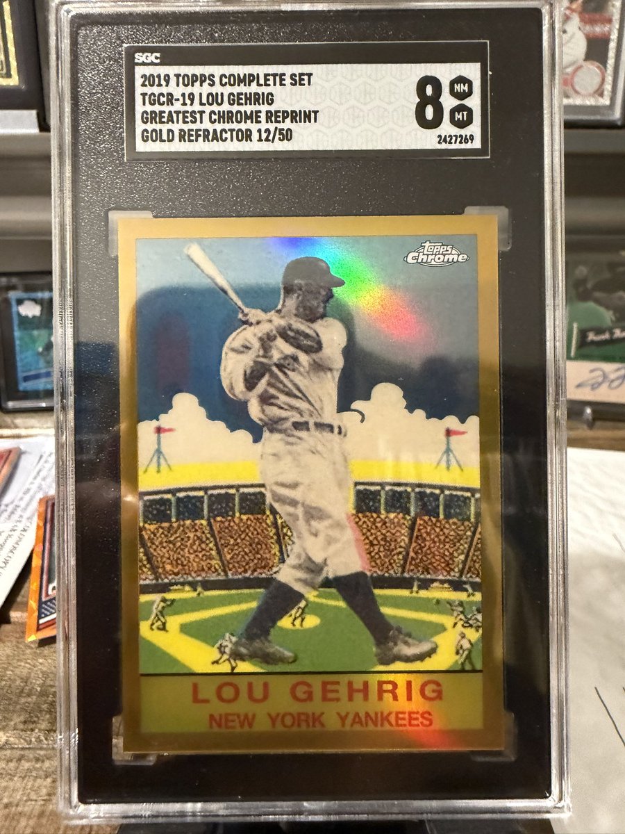 cardboardbst 2022 Diamond Kings Lou Gehrig Blank Slate TAG