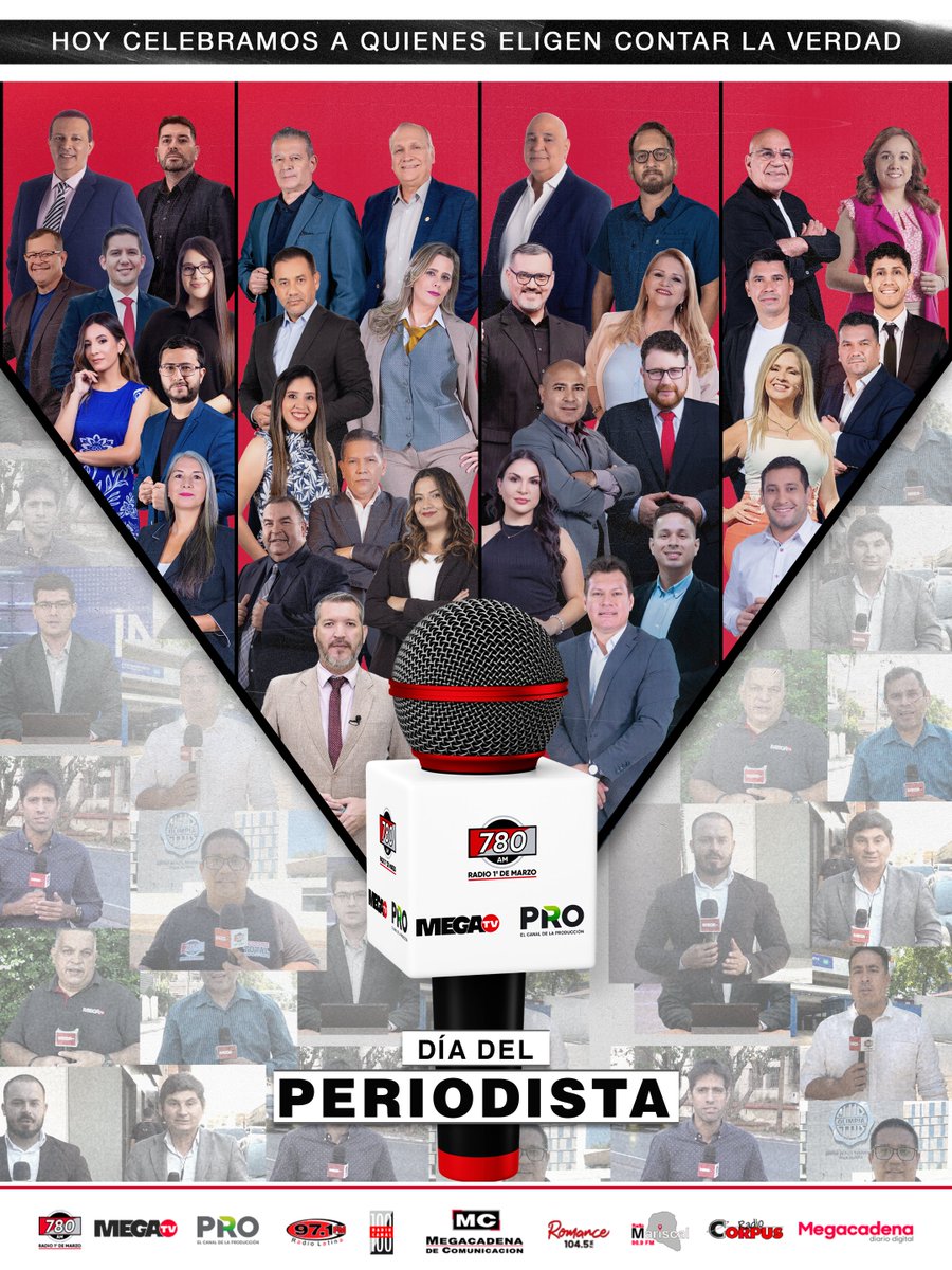 FELIZ DÍA DEL PERIODISTA🎉📺📻✍️

🗓️Hoy, 26 de abril, se recuerda esta fecha en conmemoración de la aparición del primer periódico de nuestro país, “El Paraguayo Independiente” en el año 1845. 

🗓️Además, hace 33 años, el 26 de abril de 1991, fue asesinado el periodista Santiago
