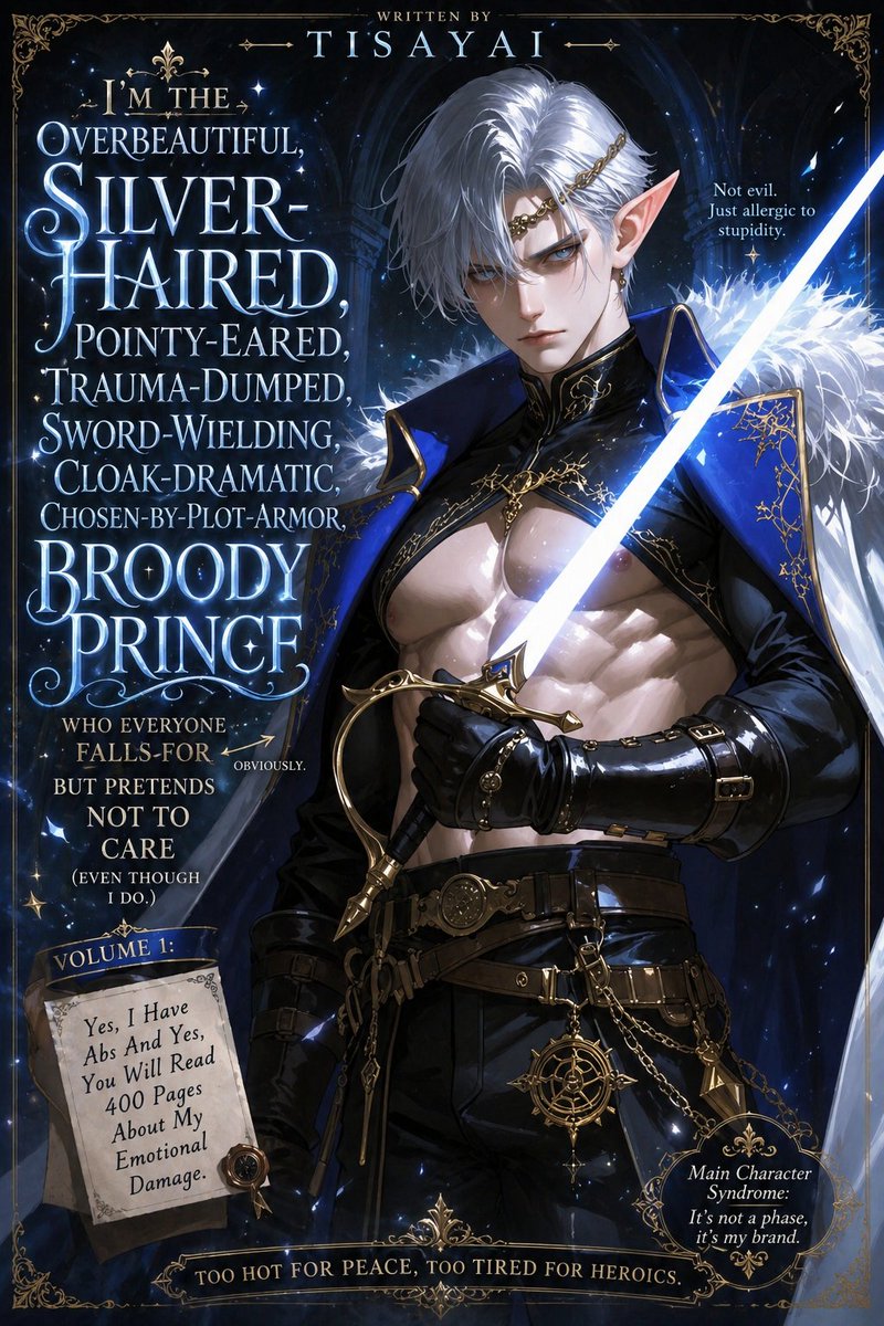 Parody Isekai Edgelord Novel Cover