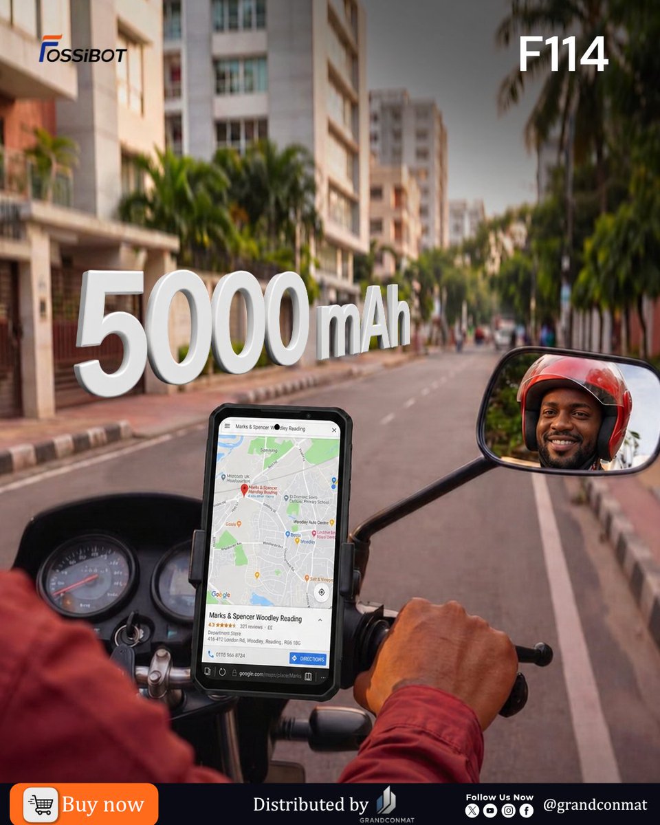 FossibotNigeria's tweet image. The fossibot f114 is made to carry through out the day while working with good lasting 5000mAh battery 

#techreview #dispatch #phonereview