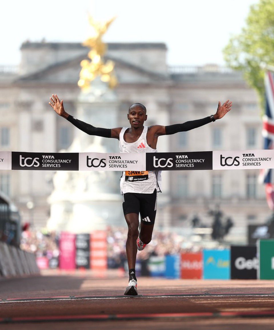 Sebastian Sawe,  Making History, in what may go down as the most consequential race in Hostory. 

We - Kenyans really did invent Running.