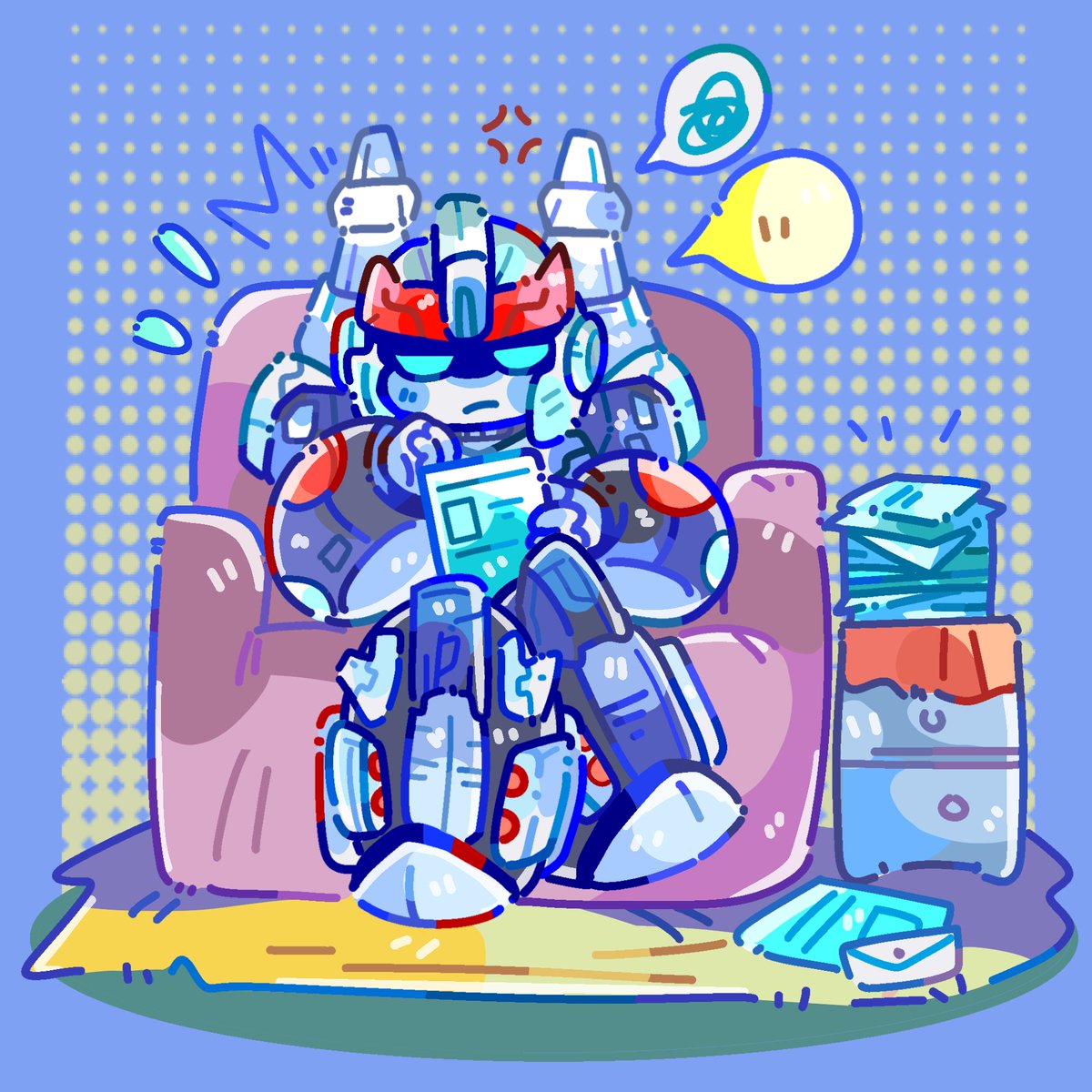 gchenaimelody's tweet image. #maccadams #prowl #bumblebee
Why do we have endless work to do……
是约稿