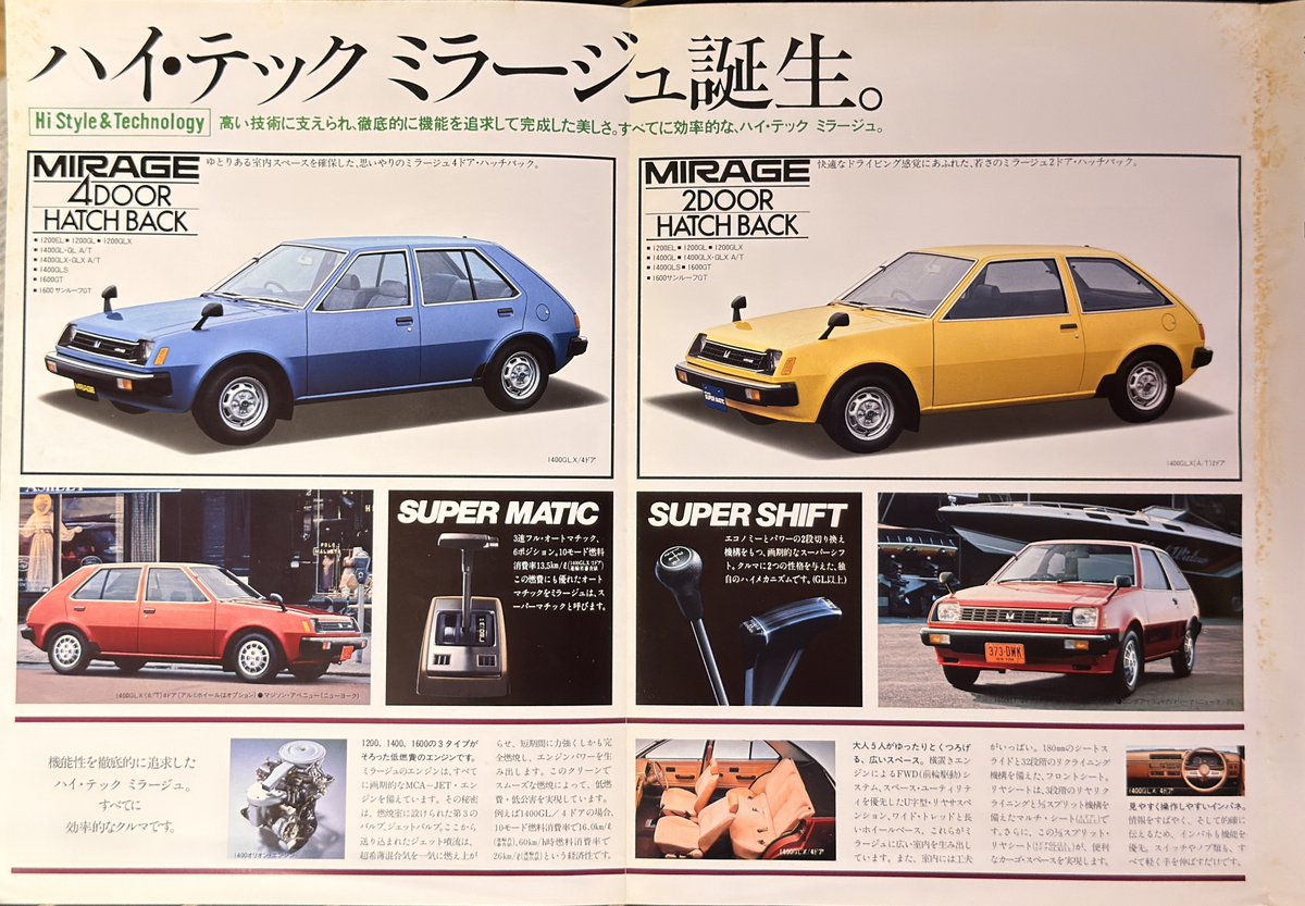 ●自動車カタログ●　1980-1990年代 80年代の自動車業界をカタログで読み解く | 自動車美術研究室のブログ
