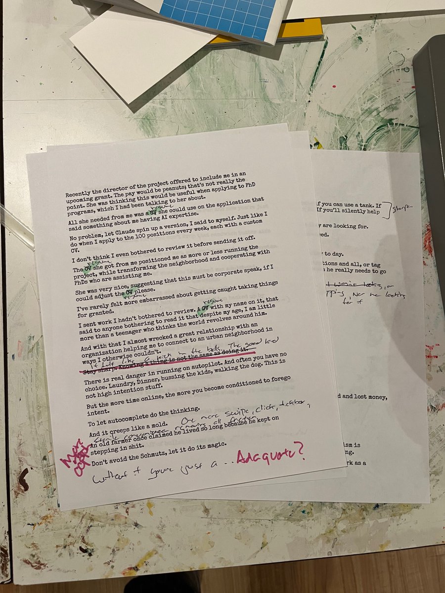 bramspiero's tweet photo. Working on getting the first letter good to go.

I wrote to an old English lit professor of mine last week that this is the this is the most intense creative writing project I've done in a long time.

It's got my brain making yummy noises. https://t.co/qcSLizn19V