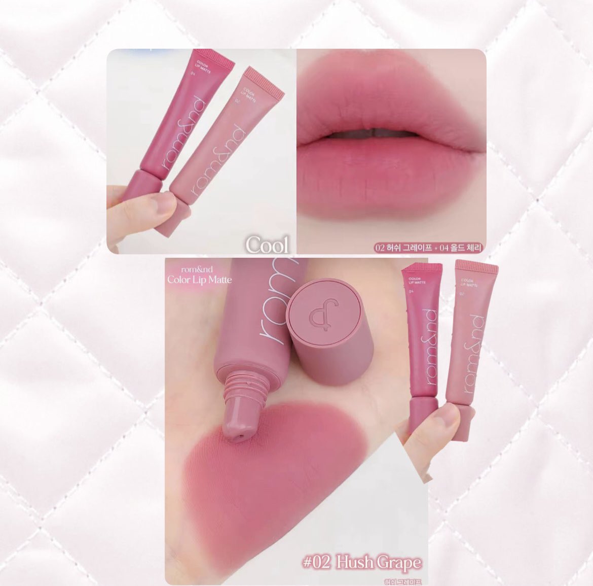 Chaninea1612's tweet photo. 𐬹 ♡ lip rom&amp;nd 60 thb ༚ 🍓 ྀི 
—  ( no 02 rom&amp;nd color matte * 90 % )
( #ส่งต่อเครื่องสำอางค์ #ส่งต่อเครื่องสําอาง #ส่งต่อเครื่องสำอางมือสอง #ส่งต่อโรแมน ) https://t.co/ORVKf3fqPd