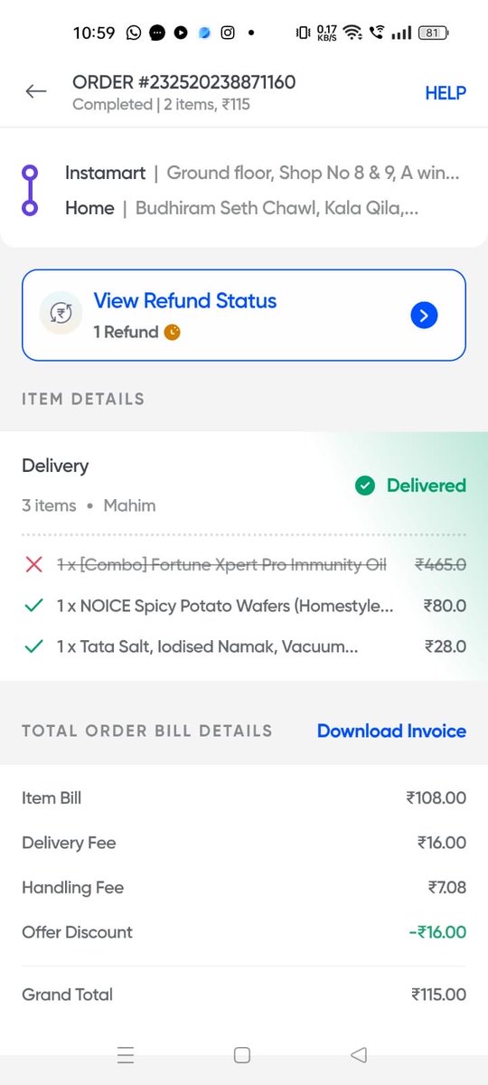ADEJAIN's tweet photo. @SwiggyCares @SwiggyCares https://t.co/NPC1Ym4axU