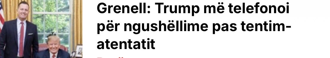 Pse more portalet e mediat ne Kosve e Shipni e bajne lajm kaq shpesh ⁦<a href="/RichardGrenell/">Richard Grenell</a>⁩ in,per qdo sen qe ndodhe..ky proserbe nuk na perfaqeson kurgjo perveq me vazhdu agjenden serbe me disa shiptar.
