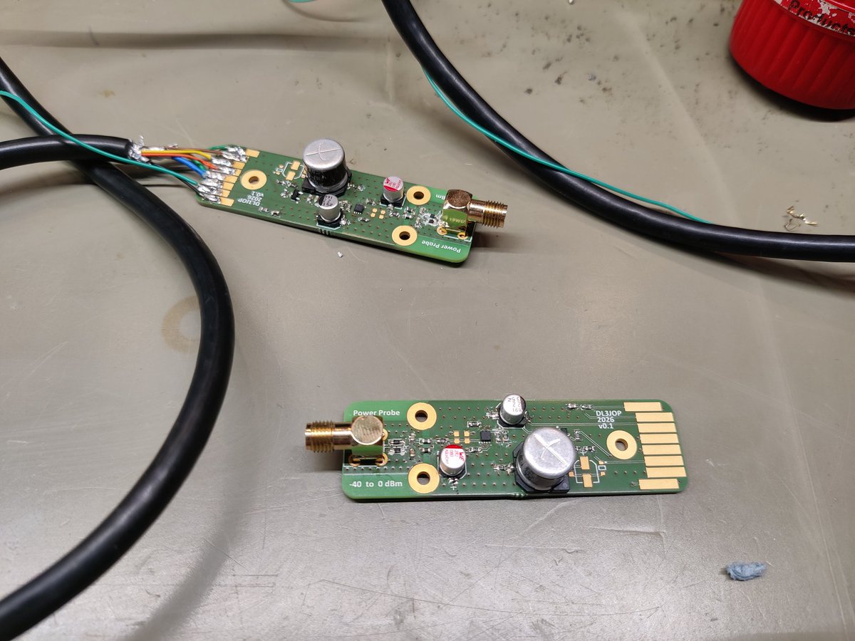 dl3jop's tweet image. Some sunday testing of a diy power probe for an #HP #437B power meter.
The next step is proper cabeling and testing and calibrating!
#rf #powermeter