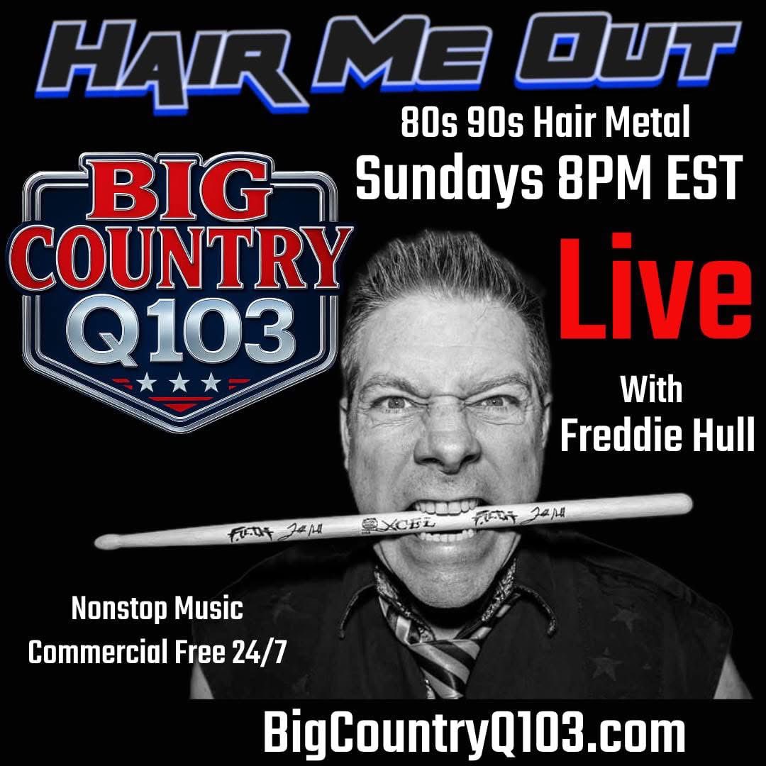 lipstickNL13's tweet image. Don't forget to listen to HAIR ME OUT tonight on Big Country Q103 at 8pm EST. Let's end Metal Mayhem Weekend with a bang!!!
#GlamMetal #80sHairBands #ThrashMetal #SleezeRock #lipstickNleatherRadio #stoic #TrickXIII 
@FreddieH73 @jay6_29 @Dumper_29