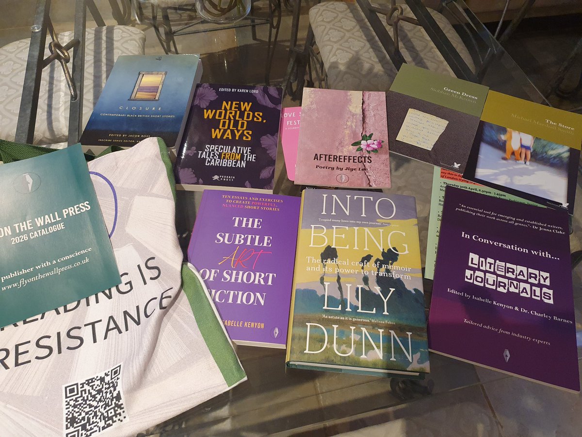 JDPRutter's tweet photo. @fly_press A marvellous event yesterday. Lots of wonderful book folk. Picked up a few interesting new books @SarabandBooks @fly_press @Confingo @nightjarpress https://t.co/pWyKhTDSAj