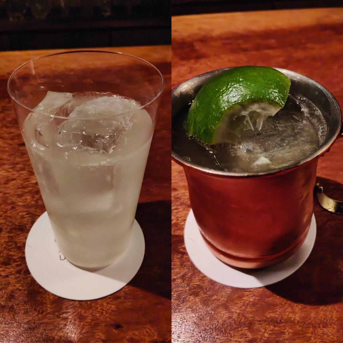 S_T8710's tweet photo. Bar dの田辺マスターのお弟子さん？山浦さんがゲストバーテンダーなのでいてだいてきました
全般的に好みの味
その中でも多少の違いがあって勉���になりました
カンパリシェカラートとスコッチミスト、非常に美味しかったです！
ごちそうさまでした https://t.co/2EmUXW7MZE