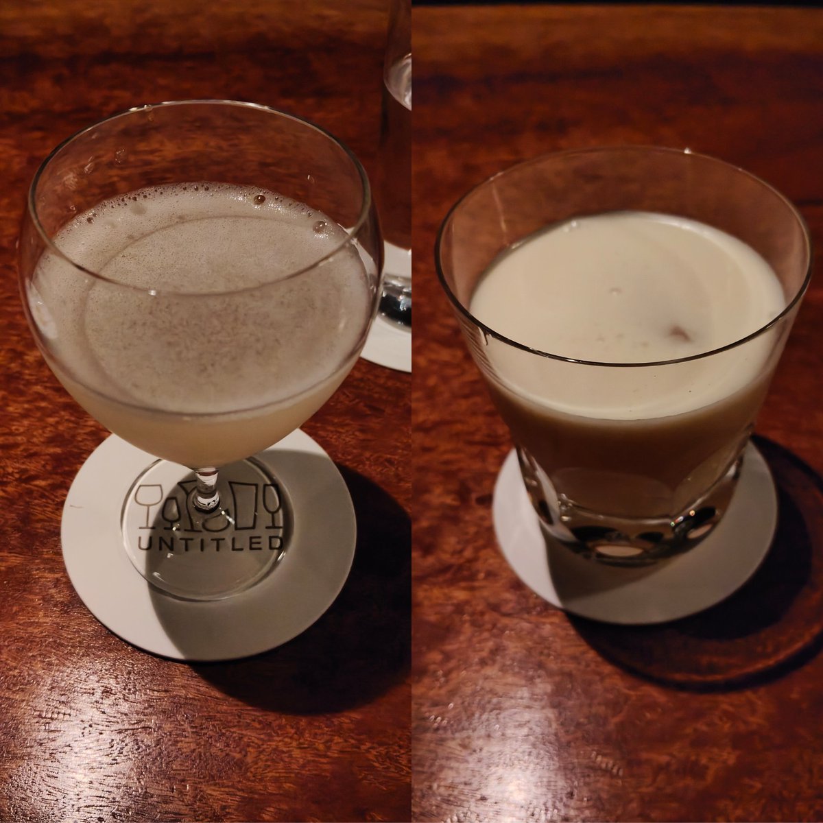 S_T8710's tweet photo. Bar dの田辺マスターのお弟子さん？山浦さんがゲストバーテンダーなのでいてだいてきました
全般的に好みの味
その中でも多少の違いがあって勉���になりました
カンパリシェカラートとスコッチミスト、非常に美味しかったです！
ごちそうさまでした https://t.co/2EmUXW7MZE