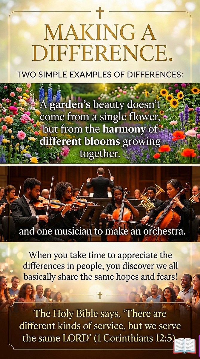 ParolaAmore's tweet image. ARE YOU MAKING A DIFFERENCE IN YOUR LIFE?
#MakingADifference #DailyLiving #Wisdom #WorkingTogether #Faith #RacialHarmony