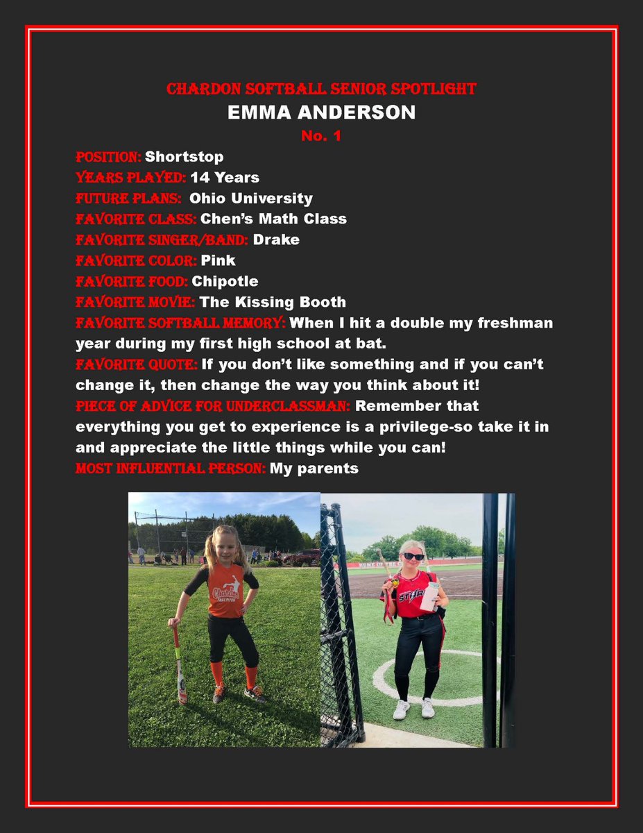 Chardon High School Softball tweet media