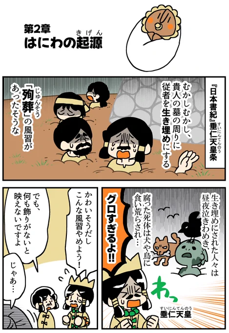 マンガでわかる!はにわ入門
はにわの起源(1/2) 