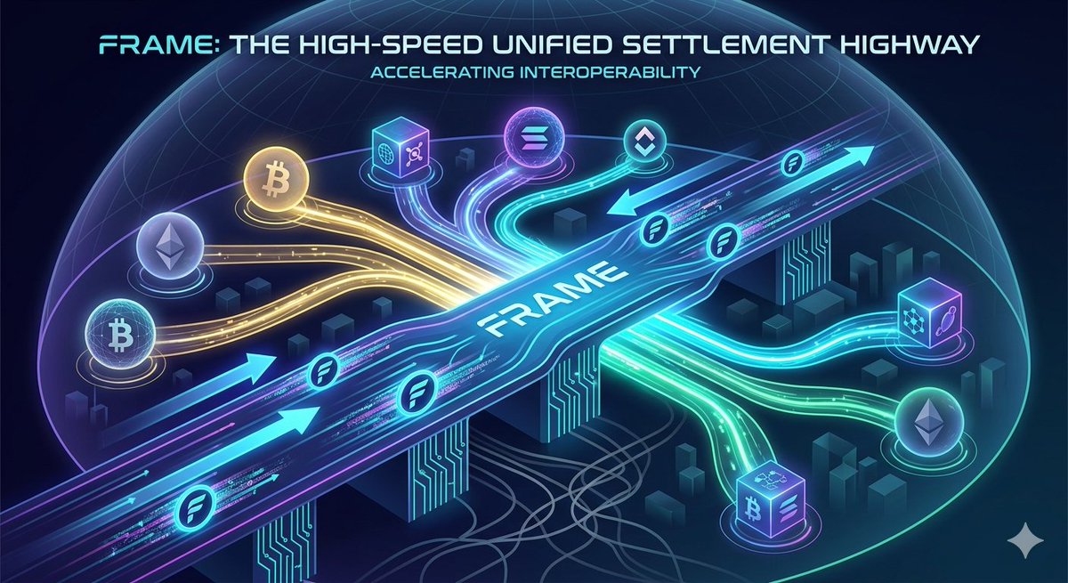 Shibsweety's tweet image. Speed meets stability. #Frame is engineered for enterprise-grade throughput, acting as the high-speed "interstate highway" for fragmented networks. Real-time settlement is no longer a luxury—it’s the new standard for global crypto commerce. ⚡️🛣️  #Scalability  @TheCryptoCo