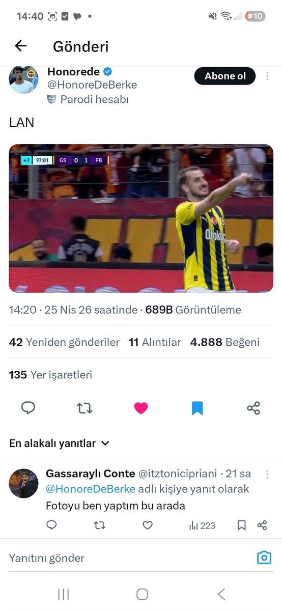 Gassaraylı Conte tweet media