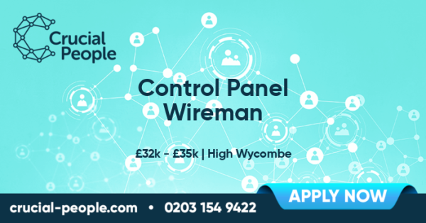 CrucialJobs's tweet image. The change you need?! Control Panel Wireman, £32k - £35k - #HighWycombe. paiger.link/803642487