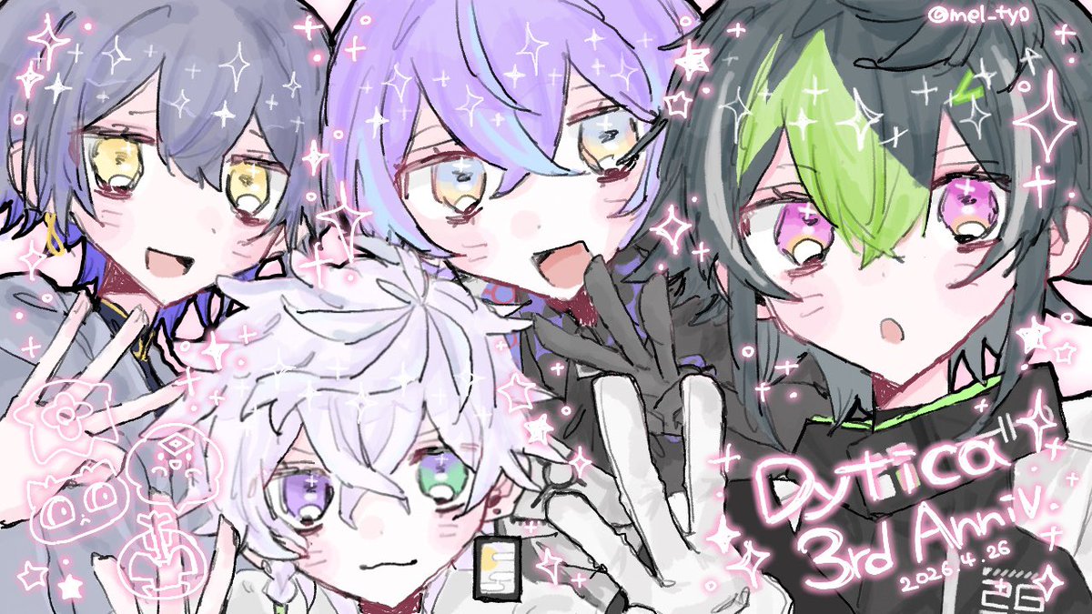 #Dytica3周年 𖤐⸝⸝⋆