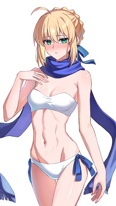 マフラー水着セイバー
