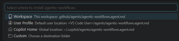 aktsmm's tweet image. Skill 以外にも、Agnet、Instruction、Hook なども対応させてローカル側にもワークスペース領域かグローバル領域かインストール先も選べるようにした！！

Agent Skills Ninja のバージョンアップでだすか、別でだすか～～～

#ghcug #GitHubCopilot #VSCODE