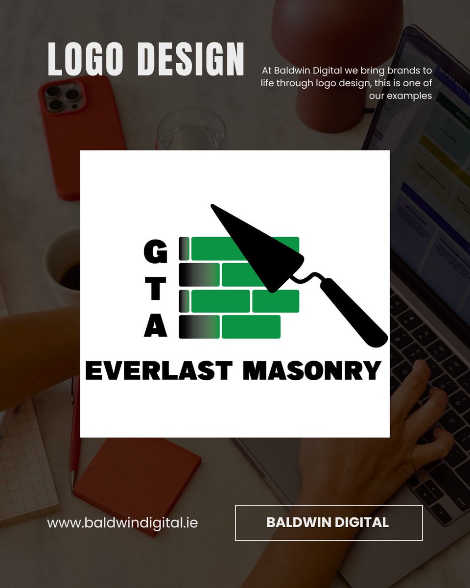 Baldwin_Digital's tweet image. At Baldwin Digital we create powerful and lasting brand identities. This logo for GTA Everlast Masonry was designed to represent strength, durability and craftsmanship 🧱⚒️ More examples baldwindigital.ie/portfolio

#logodesign #brandidentity #graphicdesig #baldwindigital